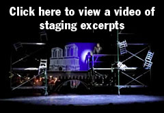 Les Miserables set design and scenic projections
